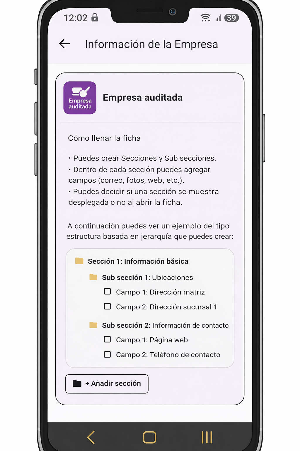Captura de fichas por empresa